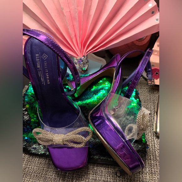 Call it Spring Magical purple heels. Size 6… - Picture 2 of 3